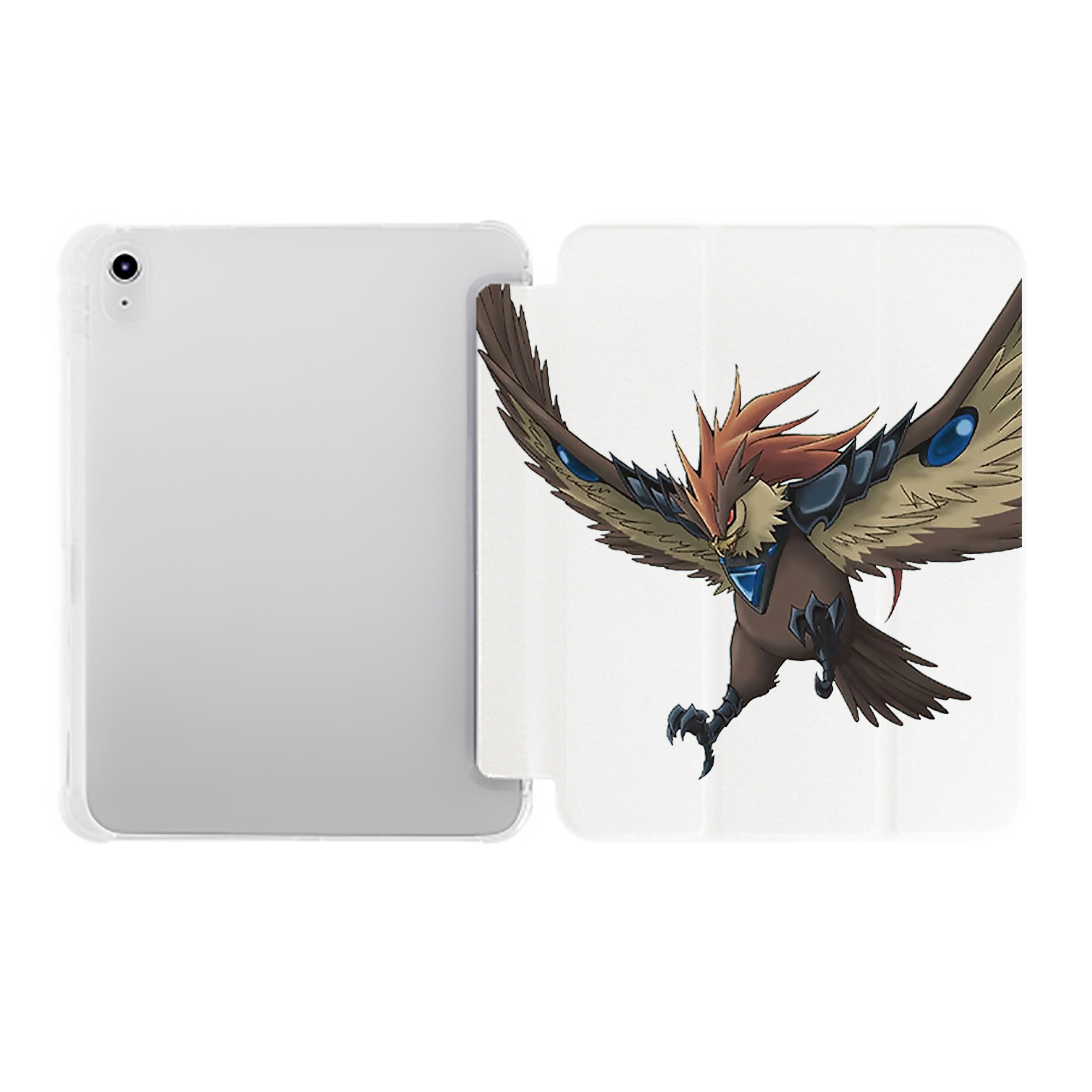 （画像用） 遊☆戯☆王 Yu-Gi-Oh! IPad ケース ペン収納付き 三つ折りスタンド PUレザー×シリコン 対応機種9.5/10.5/10.9インチ